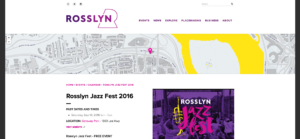 Rosslyn Jazz Fest website design