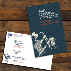 TAUC Leadership Conference postcard design