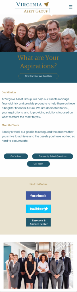 Virginia Asset Group on mobile