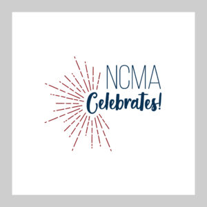 top shelf design work sample of print brand logo for the ncma