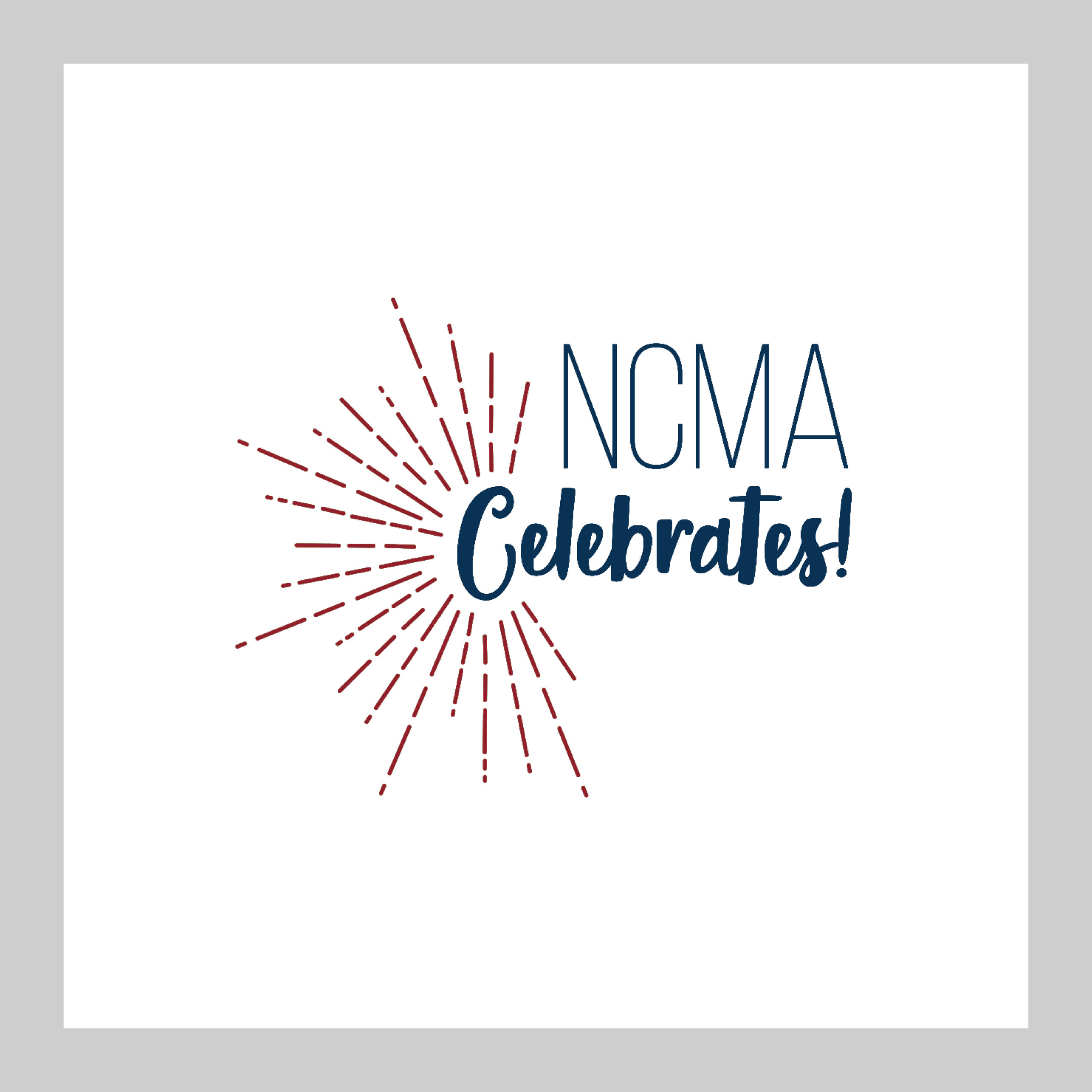 top shelf design work sample of print brand logo for the ncma