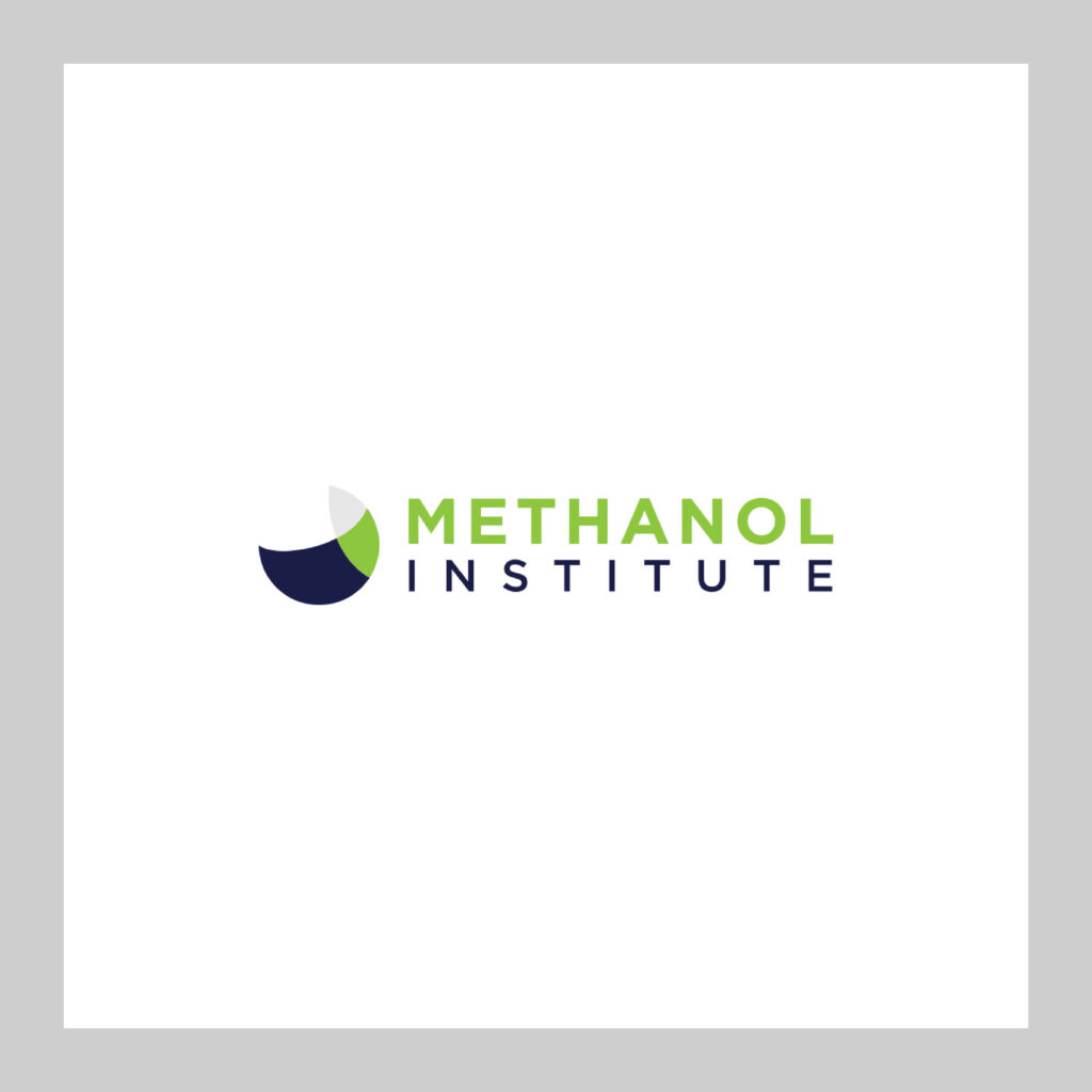 top shelf design portfolio work sample of print brand logo design for the methanol institute