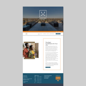 wordpress website development service work sample for maple view flats