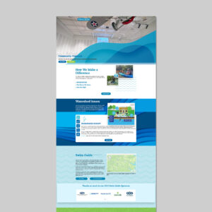 wordpress website development service work sample for sound rivers