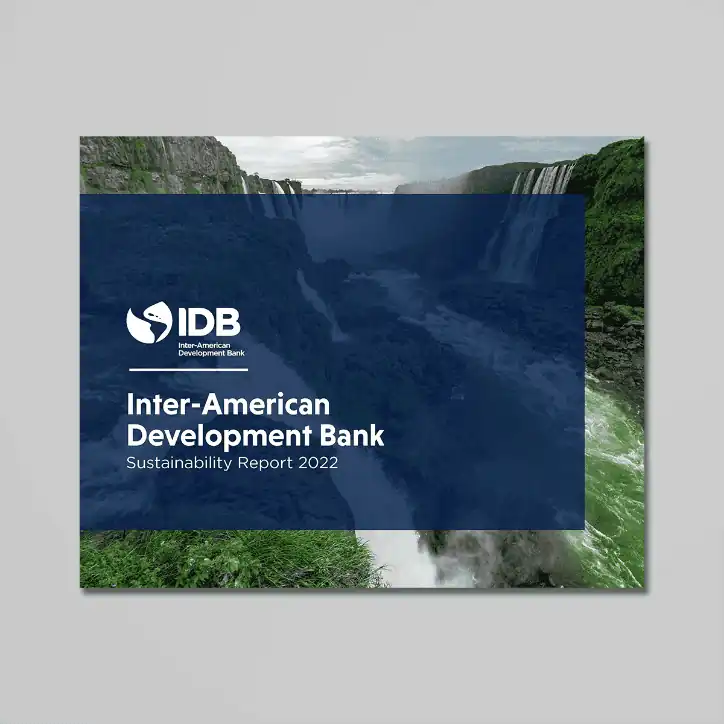 print design work of inter-american development bank sustainability report