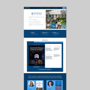 Website Design for PRRI (Public Religion Research Institute) featured project image